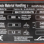 Stacker Elétrico Linde D08 Usado em excelente estado