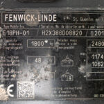 Empilhador elétrico usado Linde E18PH-01 capacidade de 1800kg