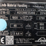 Empilhador Elétrico Usado Linde E18-02 com capacidade de 1800kg