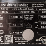 Empilhador Elétrico Usado Linde E18-02 com capacidade de 1800kg
