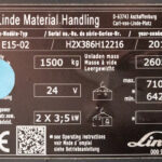 Empilhador Elétrico Usado E15-02 com capacidade de 1500 kg