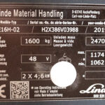 Empilhador Elétrico Usado E16H-02 com capacidade de 1600 kg