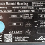 Empilhador Elétrico Usado E50HL-01/600 com capacidade de 5000 kg