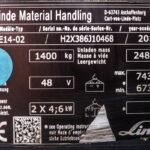 Empilhador Elétrico Usado E14-02 com capacidade de 1400 kg