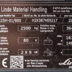 Empilhador Elétrico Usado E25H-01/600 com capacidade de 2500 kg